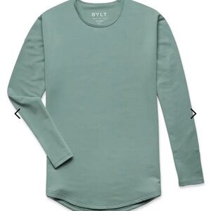 BYLT Men's drop cut Long Sleeve Shirt size medium